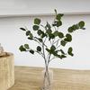 Artificial Eucalyptus Leaves Stems 35" Tall Faux Eucalyptus Leaf Branches for Wedding Party Decor Vase Floral Arrangement Home Table Centerpiece