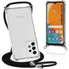 Protective Case for Samsung Galaxy A23 5G - BOOLING - Transparent with Black Cord - Reinforced Protection