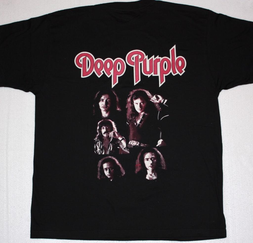 Deep Purple Band Legende Herren T-Shirt Schwarzes Baumwoll-T-Shirt Größen S bis 4XL