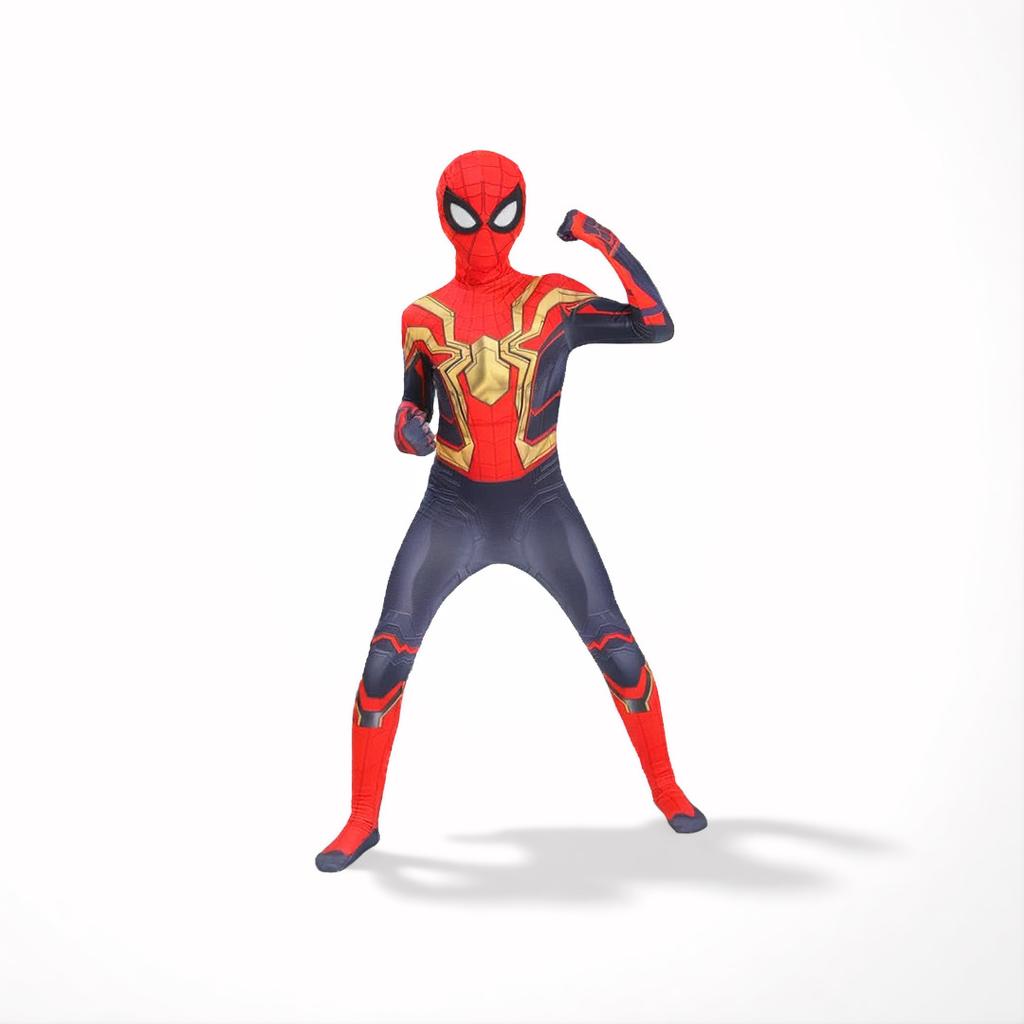 Halloween Spider-Man Bodysuit Gouden No Way Home Cosplay Kostuum Kinderen Volwassenen Rollenspel