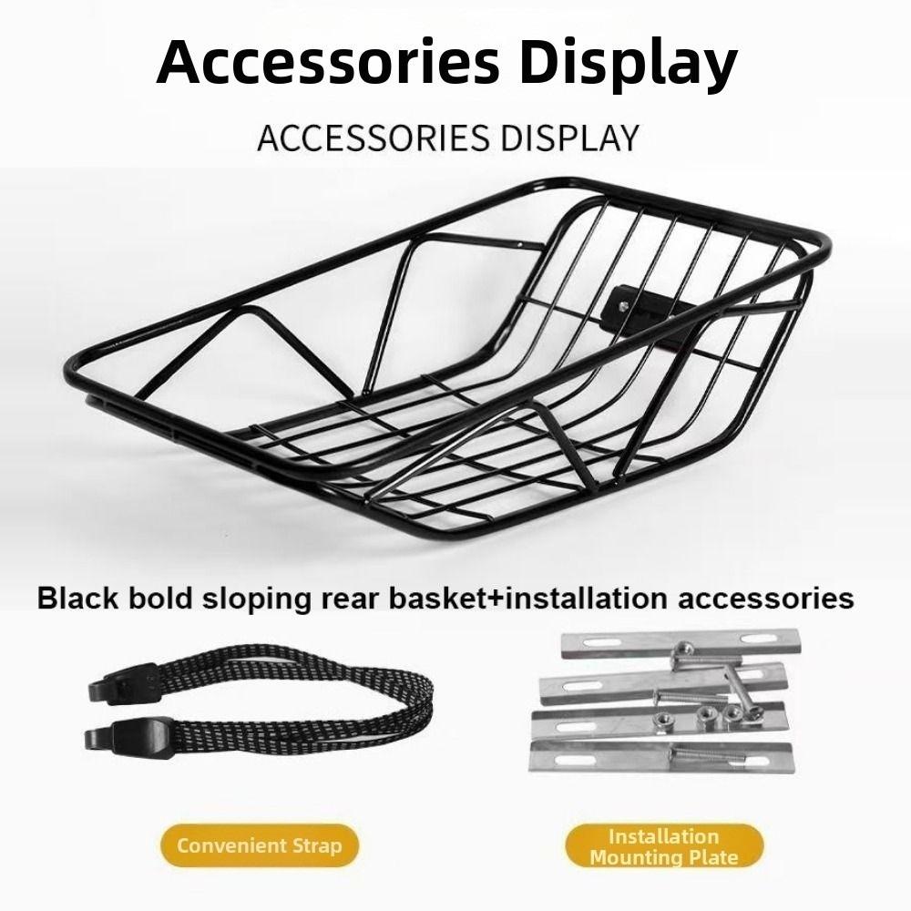 Easy To Install Mountain Bike Rear Storage Baskets  Electric Bicycles Accessories