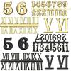 Clock Numerals 3CM Clock Number, Arabic Number Roman Numerals Clock Part Suitable for Home and School Use