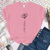 Let It Be Flower T Shirts Women Summer Cool Short Sleeves Personality Harajuku T-Shirt