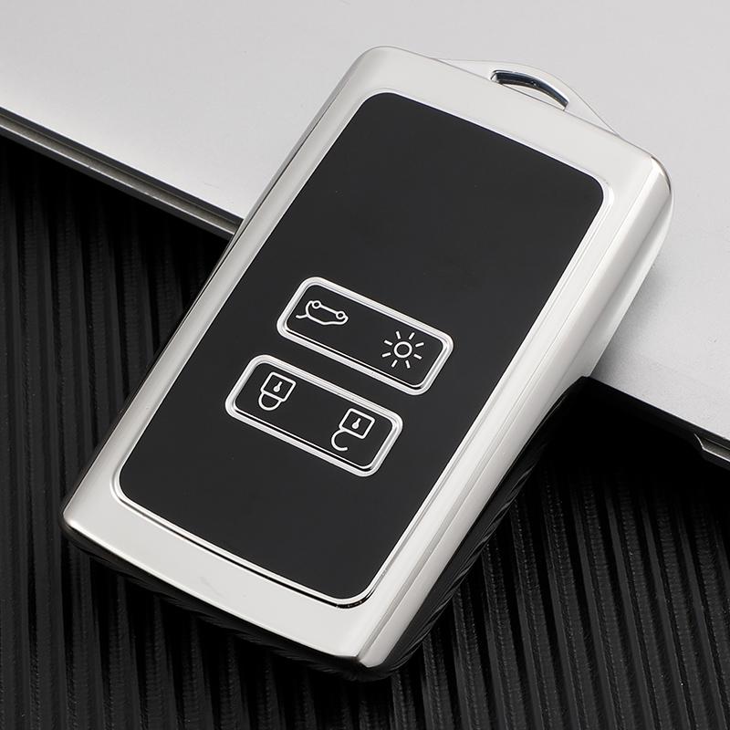 Tpu Car Key Case Cover Keychain Accessories For Renault Koleos Zoe Megane 4 Rs Captur 4 Sedan - Kadjar Arkana Espace
