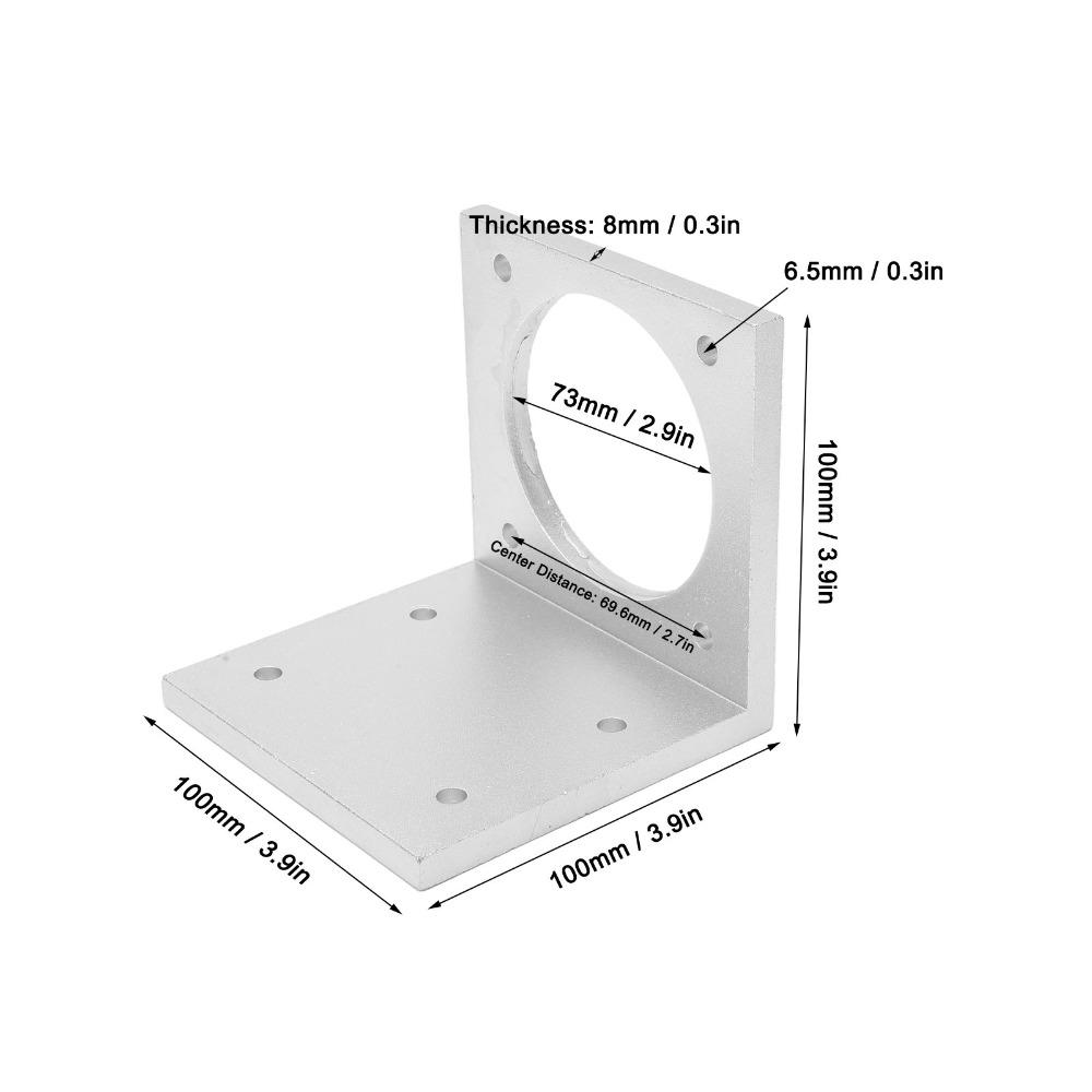 High Strength Aluminum Alloy Motor Mounting Bracket Stepper Motor Holder For 86 Stepper Motor