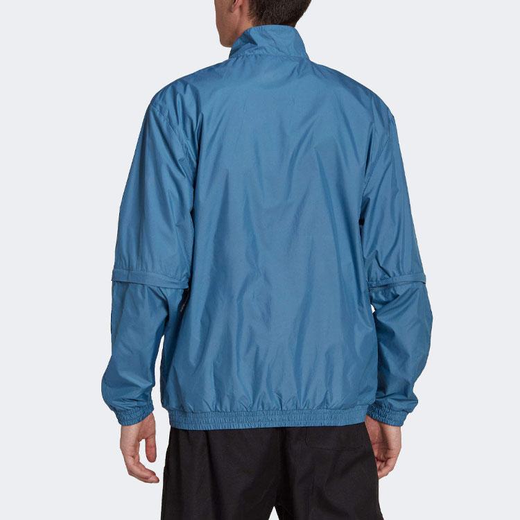 Adidas Originals RECLAIM UTILITY Jackets Men's Blue Stand Collar Moderate Other HK2751