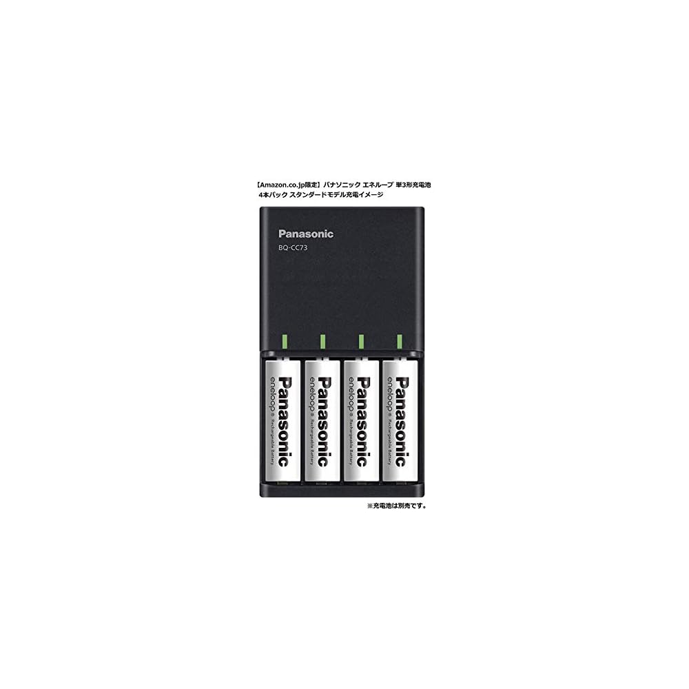 Panasonic (Amazon.co.jp Exclusive) Panasonic Rapid Charger for AA and AAA Batteries, Black BQ-CC73AM-K