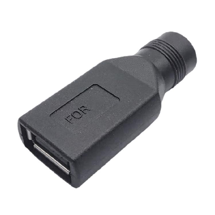 USB Female/Male To 5.5x2.1mm Female Connector Adapter Conversion Head for LED Light Router Camera Speakers Accessories