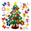 Felt Christmas Tree for Toddlers DIY Xmas Tree Set with Ornaments Indoor Christmas Door Wall Hanging Decorations Xmas Activities Gifts for Kids