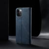 Custodia a portafoglio per rubrica telefonica in pelle denim cowboy di lusso per iPhone 12 Pro Samsung S20 Xiaomi Redmi Slot per scheda Huawei Business Slim Flip Cover magnetica