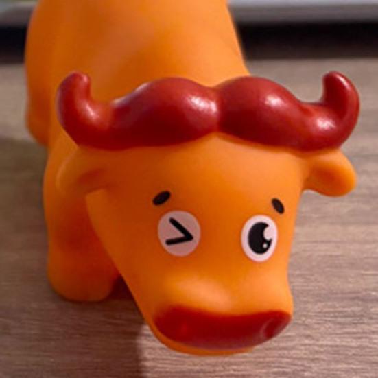 Squeaky Vinyl Animal Bath Toy for Toddlers Soft Water Play Figure Interactive Squeeze Toy for Baby Shower Fun Cute Floating Figurine for Pool Bathtub