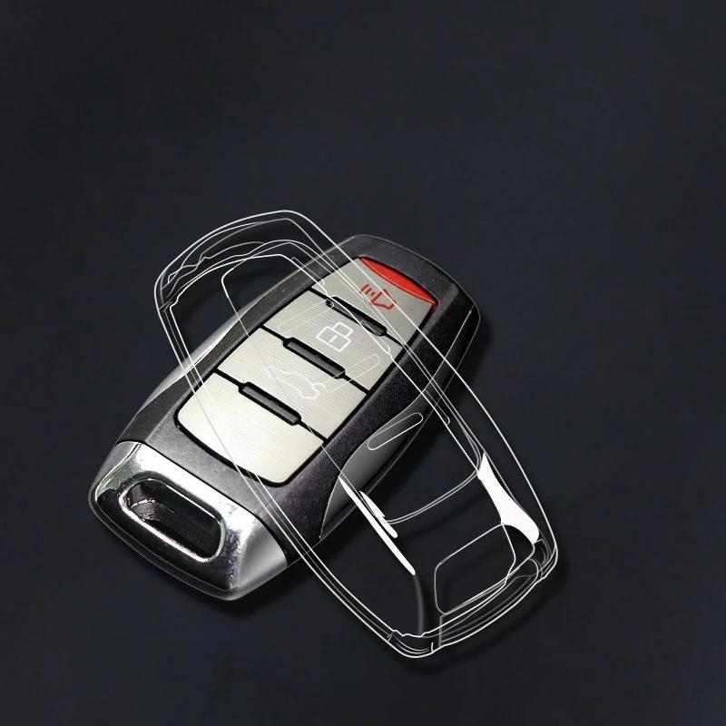TPU Car Remote Cover for Great Wall Poer GWM Ute Cannon Pao P Series Haval Hover H6 H7 H8 H4 H9 F5 F7 H2S Transparent Key Case