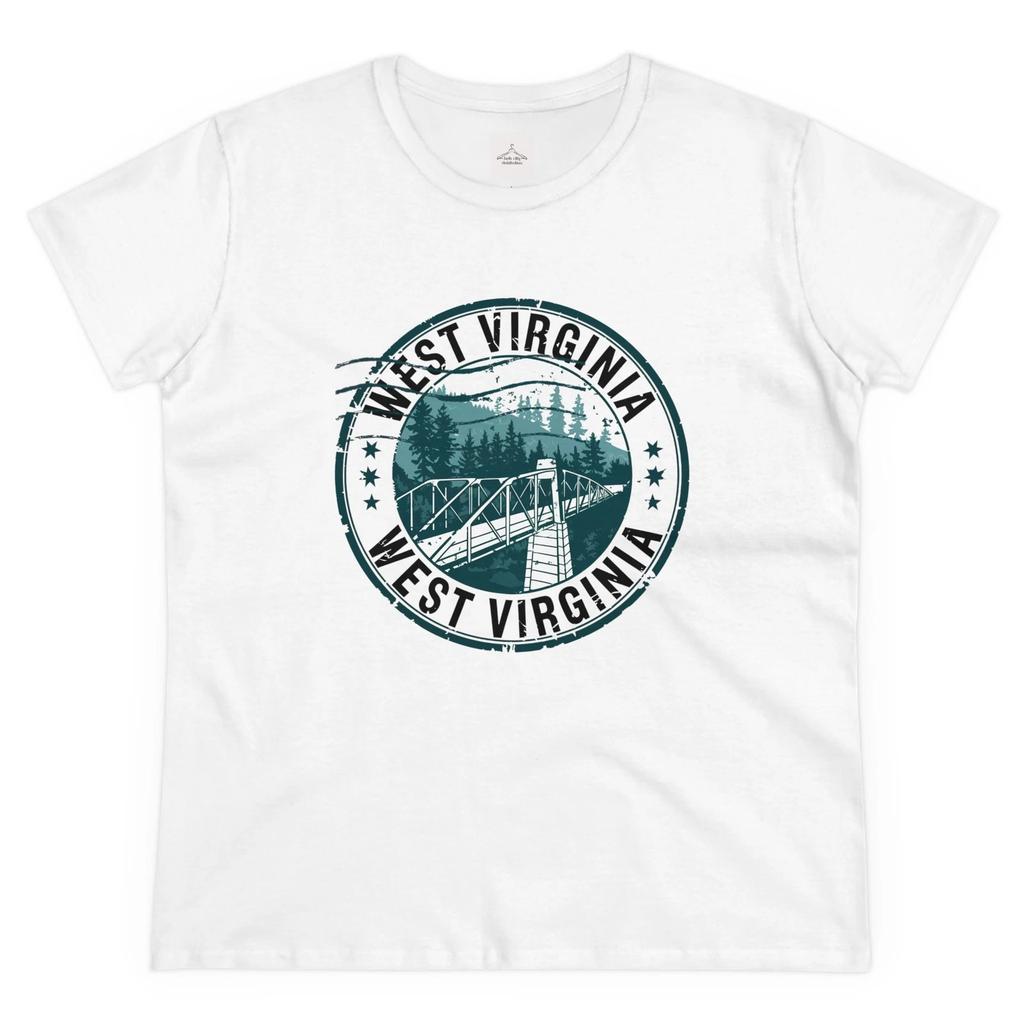 West Virginia Vintage Baumwoll-T-Shirt, Freizeitkleidung, Outdoor-Abenteuer-Shirt, Geschenk für