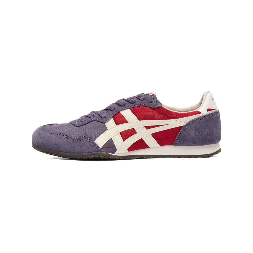 ONITSUKA TIGER Serrano Retro Versatil Stil de Viață Casual Pantofi Unisex Adidași Violet Roșu 1183B400-501