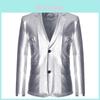 Gold Color Casual Suit For Men With Waterproof Cotton Fabric For Nightclub Events