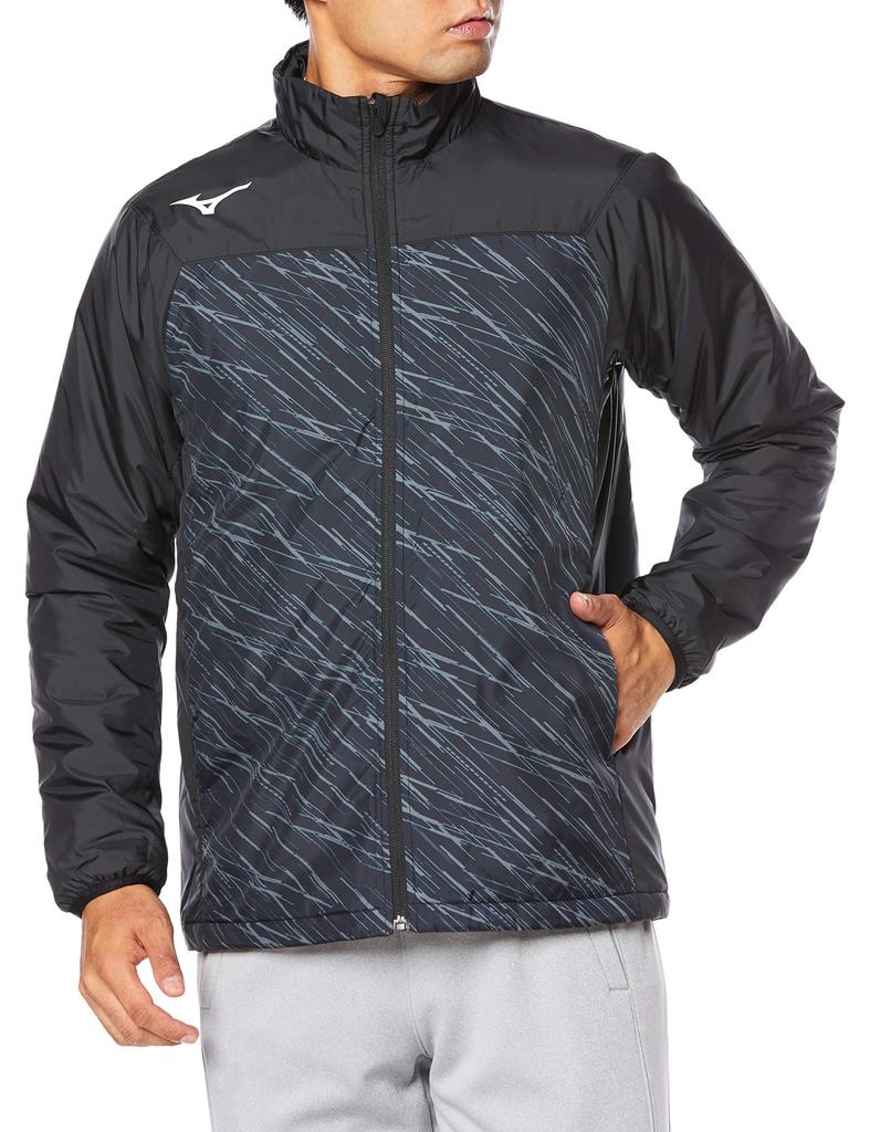 Mizuno Maillot Échauffement Football P2ME0520 Noir, Taille Japonaise Small (équivalent à la taille japonaise S)