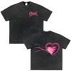 Vintage Washed Tees Omar Courtz Por Si Manana No Estoy Album Printed T Shirts Men Women Fashion Tshirt Harajuku Casual TShirts