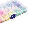 1 Box Thumb Tacks 15 Colors Colored Rubberized Flat Head Painting Decorative Tacks Push Pins With Clear Box For Corkboard