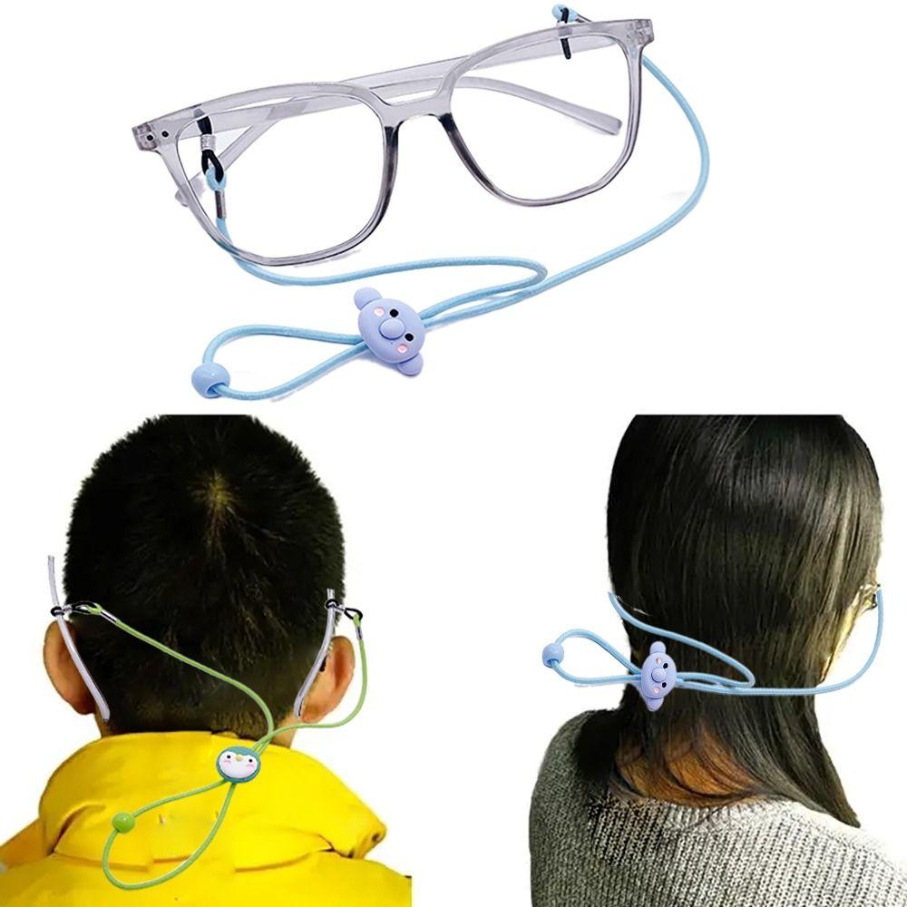 Elastic Hanging Neck Glasses Chain Anti-Lost Cartoon Glasses Rope Christmas Gift Kawaii Ear Hook Holder Girl Boy
