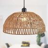 Japanese Style Woven Rattan Pendant Light