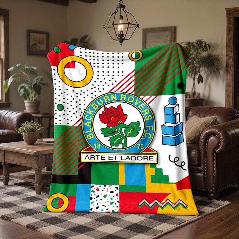 Blackburn Rovers Fußball Druck Flanell Decke Weich Warm Sofa Bett Überwurf Decke Für Zuhause Büro Schlafzimmer