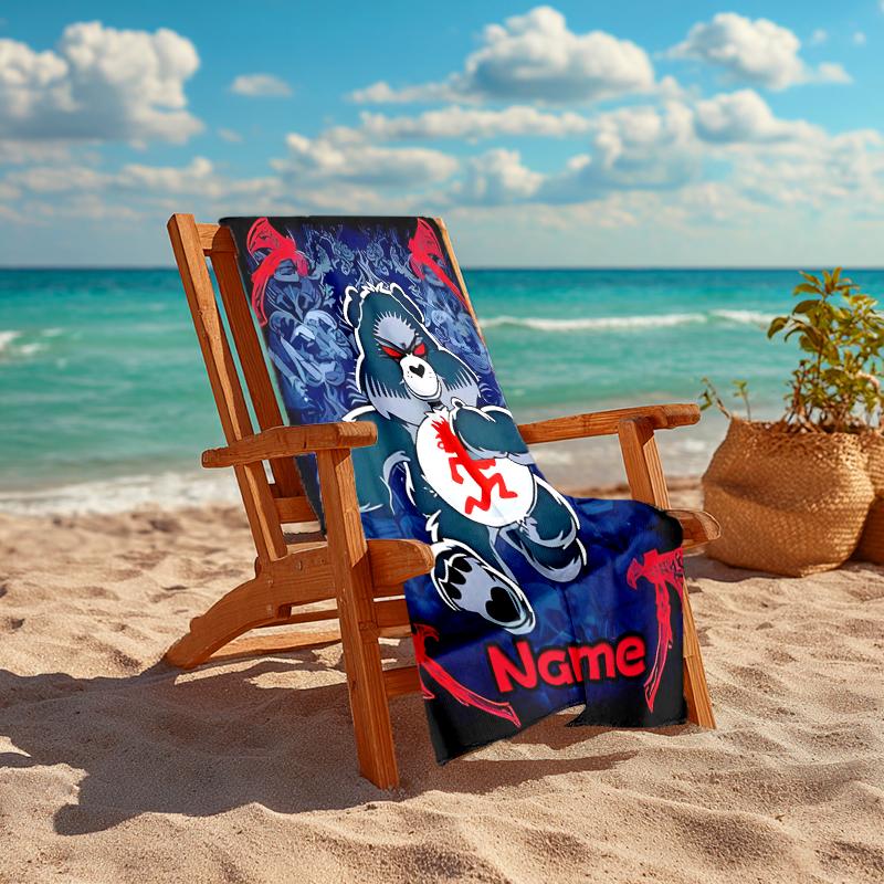 Personalized customized proof beach towel with Insane Clown Posse pattern - soft, absorbent,quick-drying,perfect swimming,camping&bathing
