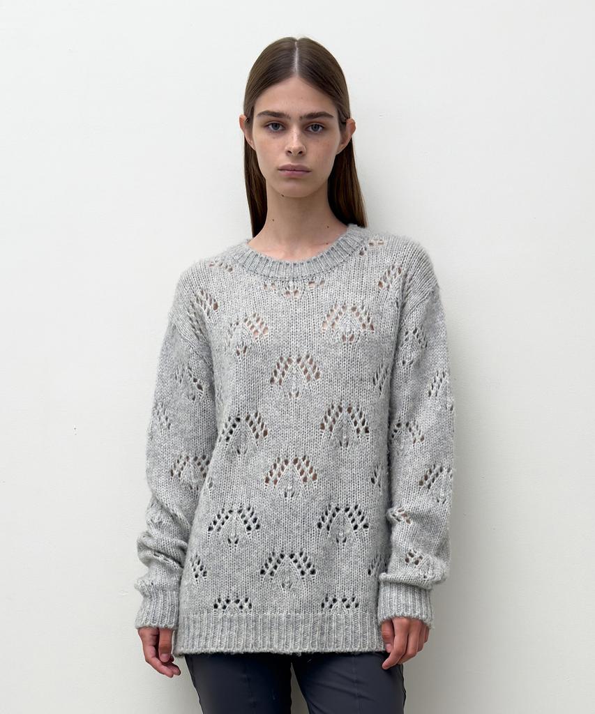 Daiaegeuneol Pointelle Over Knit (Grey)