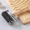Pastry Lattice Roller Cutting Baking Tool Ergonomic Grip Kitchen Wooden Handle Wheel for