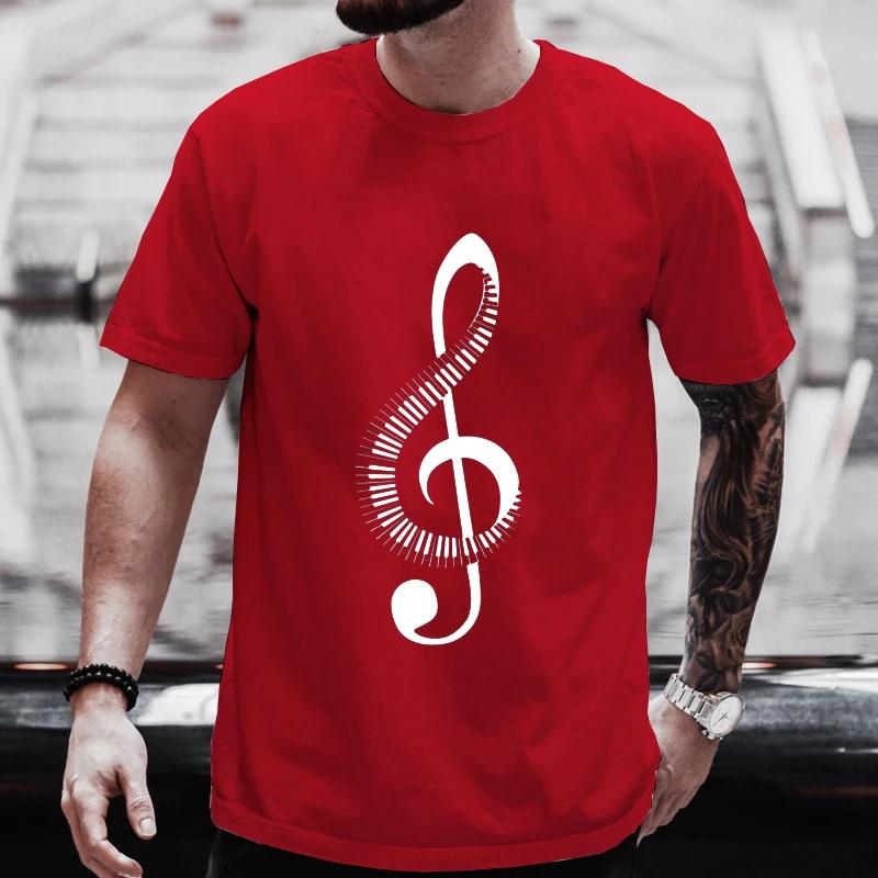 2024 T Shirt Men Women Clothing Fashion TShirt Summer Short Sleeve Tee Tshirt Tops Piano Music Note T Shirt Fashion Casual Top
