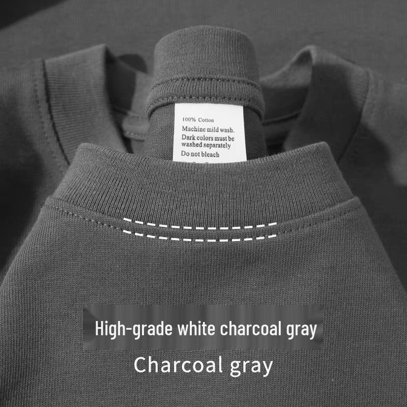 400g Unisex Heavyweight Pure Cotton Minimalist Crew Neck T-Shirt
