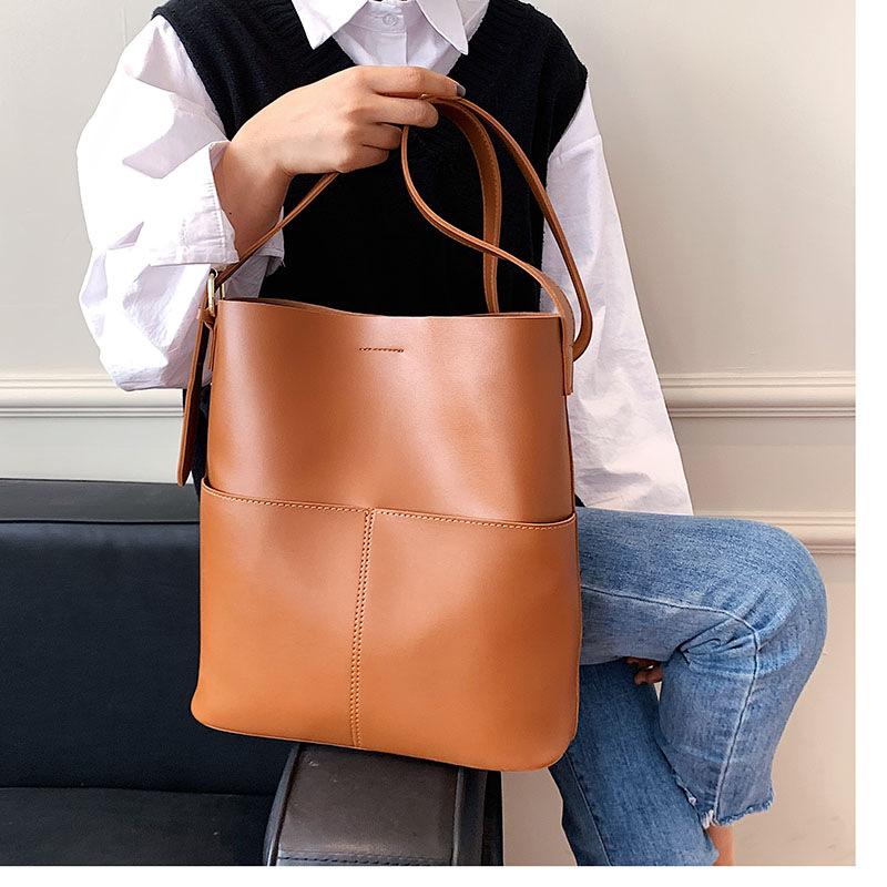 Bags New Women's Bags Large Capacity Messenger Bags Bucket Bags Women's Styling Simple Shoulder Bags Guangzhou Bags