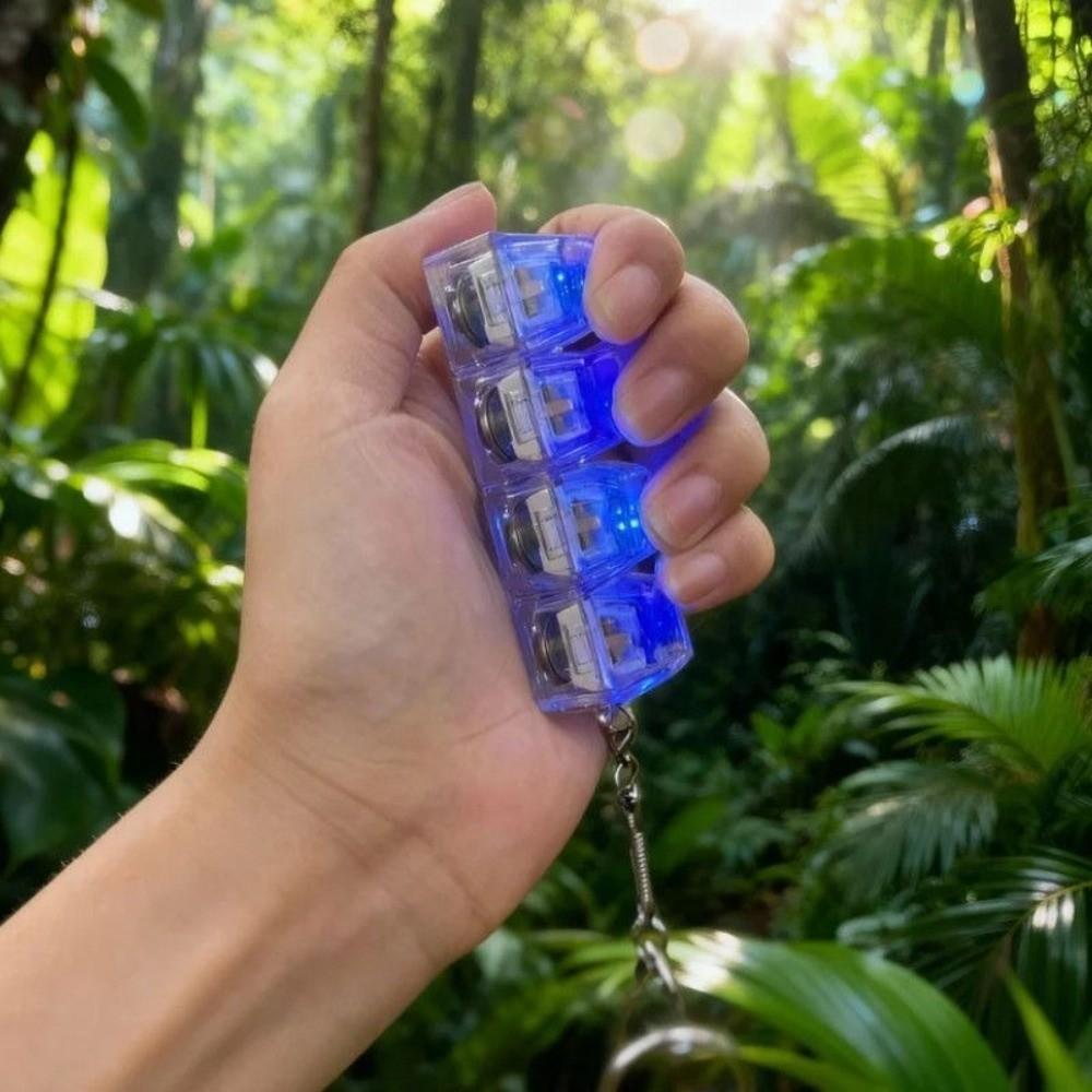 Clickable Button Light Up Keyboard Keychain Glowing Stress Relief Clicker LED Button Home Use