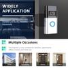 Video Doorbell Mount Anti-Theft Wireless Doorbell Door Holder Bracket Doorbell Mounting Back Plate for Apartment Renters Home