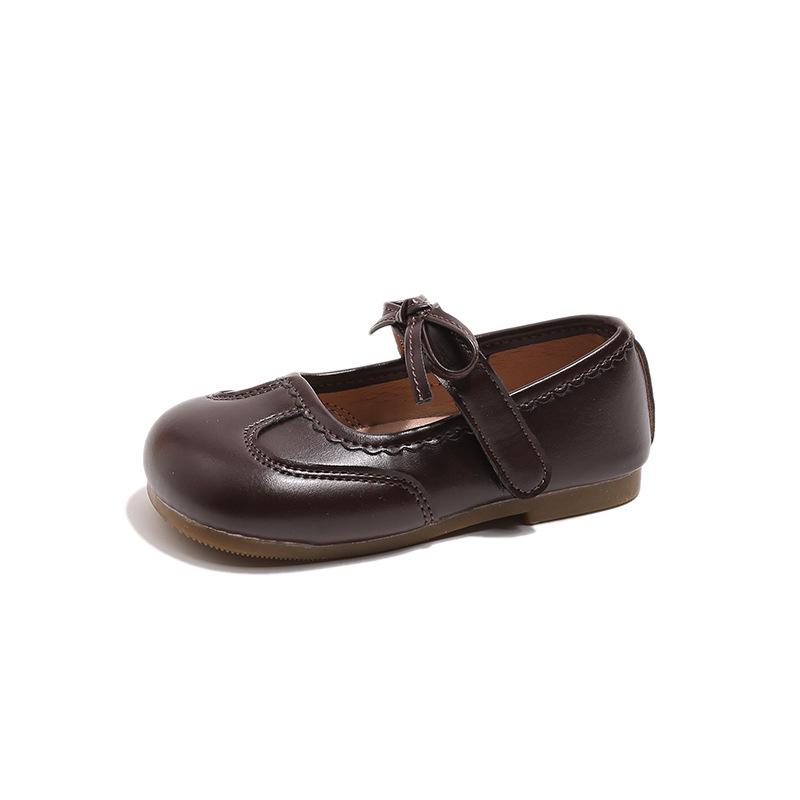 Frühling 2026 Baby Mädchen Prinzessin Niedrig geschnittene Leder Lauflernschuhe
