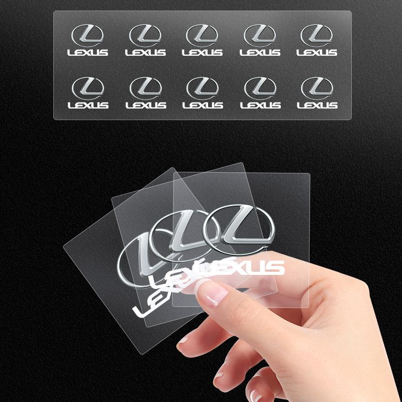 Car Metal Emblem Wiper Stickers Reflective Decor Decals For Lexus IS ES GS LS UX NX RX