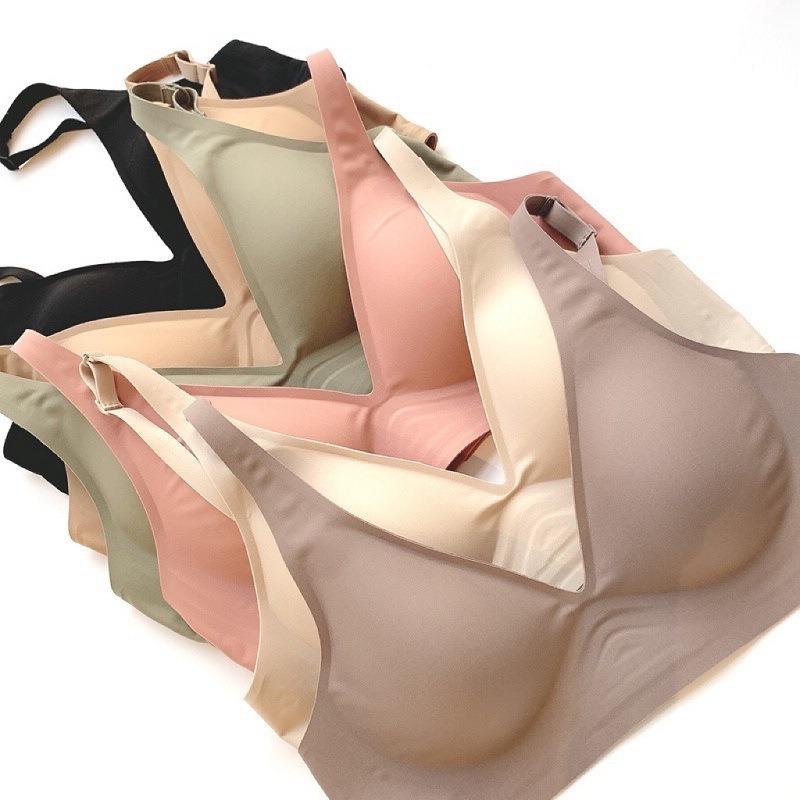 Soutien-gorge sans armature sans coutures grande taille pour femmes à forte poitrine CDEF