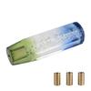ADPOW Pommeau de Levier de Vitesse Universel en Cristal Octogone à Bulles 150mm Transparent Scintillant Transparent Transparent à Bulles avec