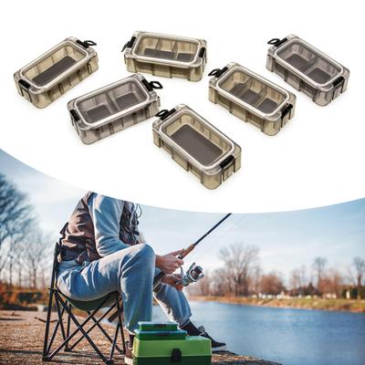 Fishing Accessory Container Magnetic Lures Box Removable Splicing Clear Baits Box Waterproof Hook Baits Angling Tool Box