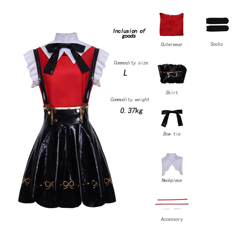 Anime Spiel Needy Girl Overdose Cosplay Kostüm Jk Uniform Lederrock Set Abyss Kangel Ame Chan Halloween Cosplay Kostüm
