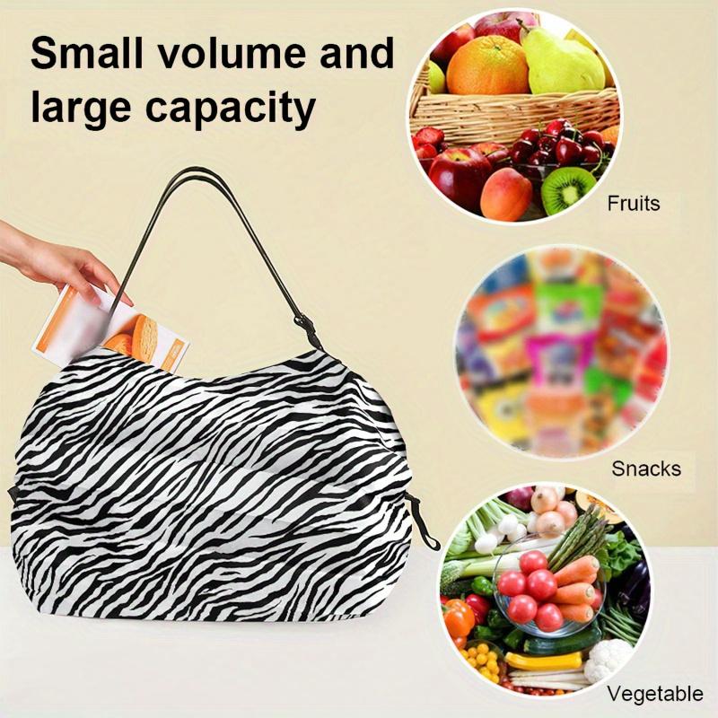 Opvouwbare boodschappentassen Opvouwbare opbergtas met handvat Draagbare reiskamouflage handtassen Grote capaciteit nylon tas