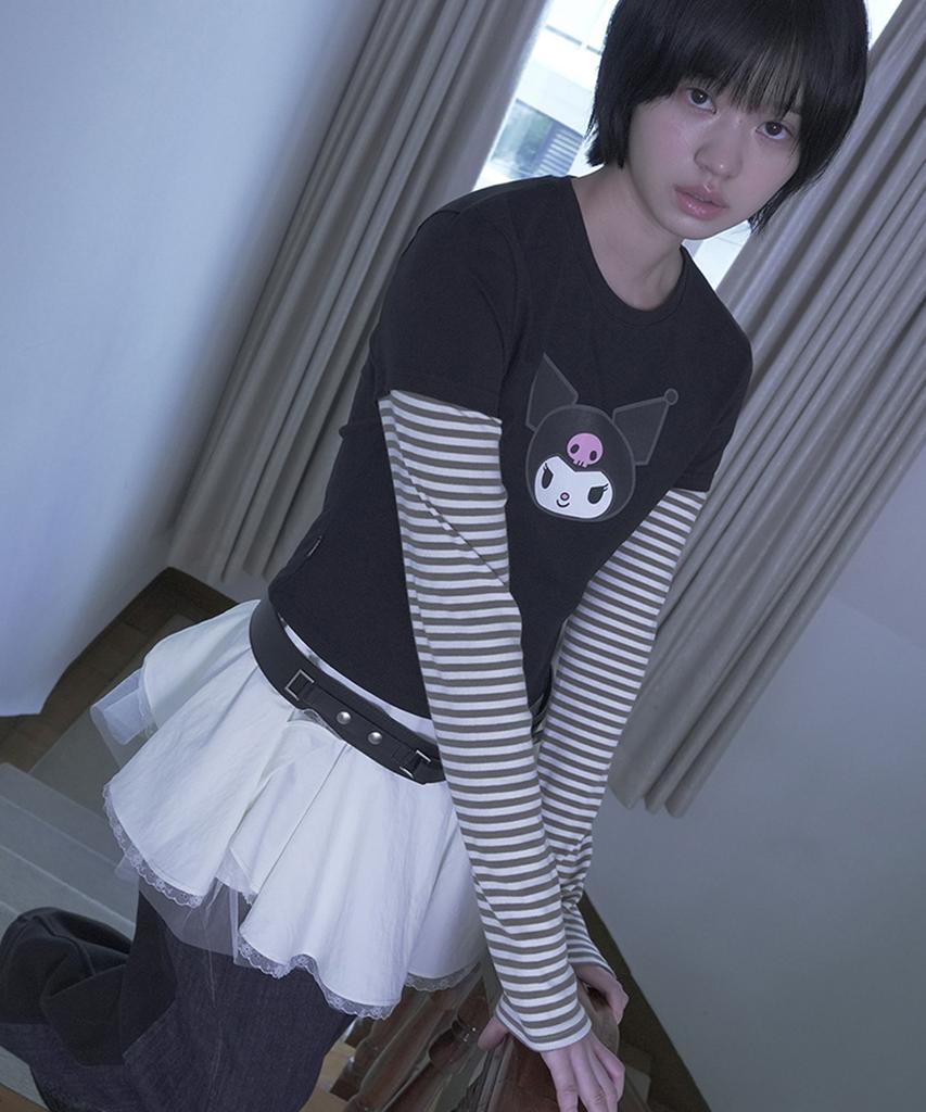 CERRIC Kuromi Layered Top / Black