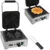 Professional Waffle Maker with Rosette, 5 Heart-shaped Waffles, Diameter 215mm, 2200W