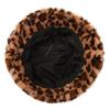 Pălărie Femeie Iarnă Arată Fața Mic Imprimeu Leopard Pălărie Pescar Femeie Versatilă Caldă Pălărie Oală Ins Pluș Pălărie Găleată