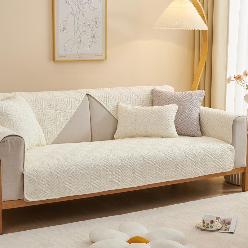 Four Seasons Cotton Sofa Cushion Non-slip Cotton Fabric Simple Modern Universal Cover Cover Towel Summer New Summer