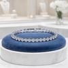 Women Bracelet, Sparkling Cubic Zirconia Inlaid Bracelet with Claw-Setting Technology, Adjustable Chain Wristband for Jewelry Gift