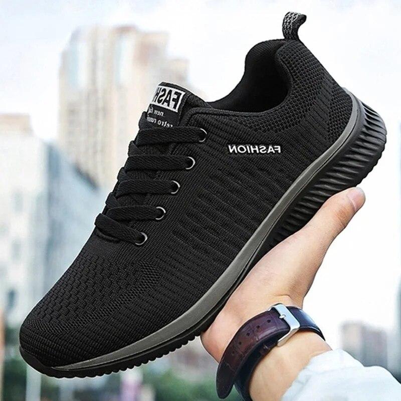 Mode Heren Sneakers Mesh Casual Schoenen Lac-up Flats Lichtgewicht Vulcaniseer Schoenen Wandelschoenen Man Running Gym Schoenen
