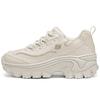 Chaussures Hi-Ryze Gâteau au Miel Style Punk Tendance Baskets Basses Confortables Style Papa Baskets Femme Blanc Cassé 177223-OFWT