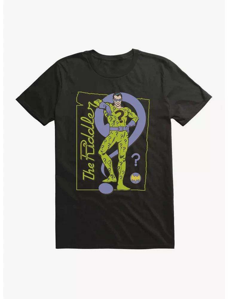 Comics BatUnisex The Riddler Portrait Black TShirt