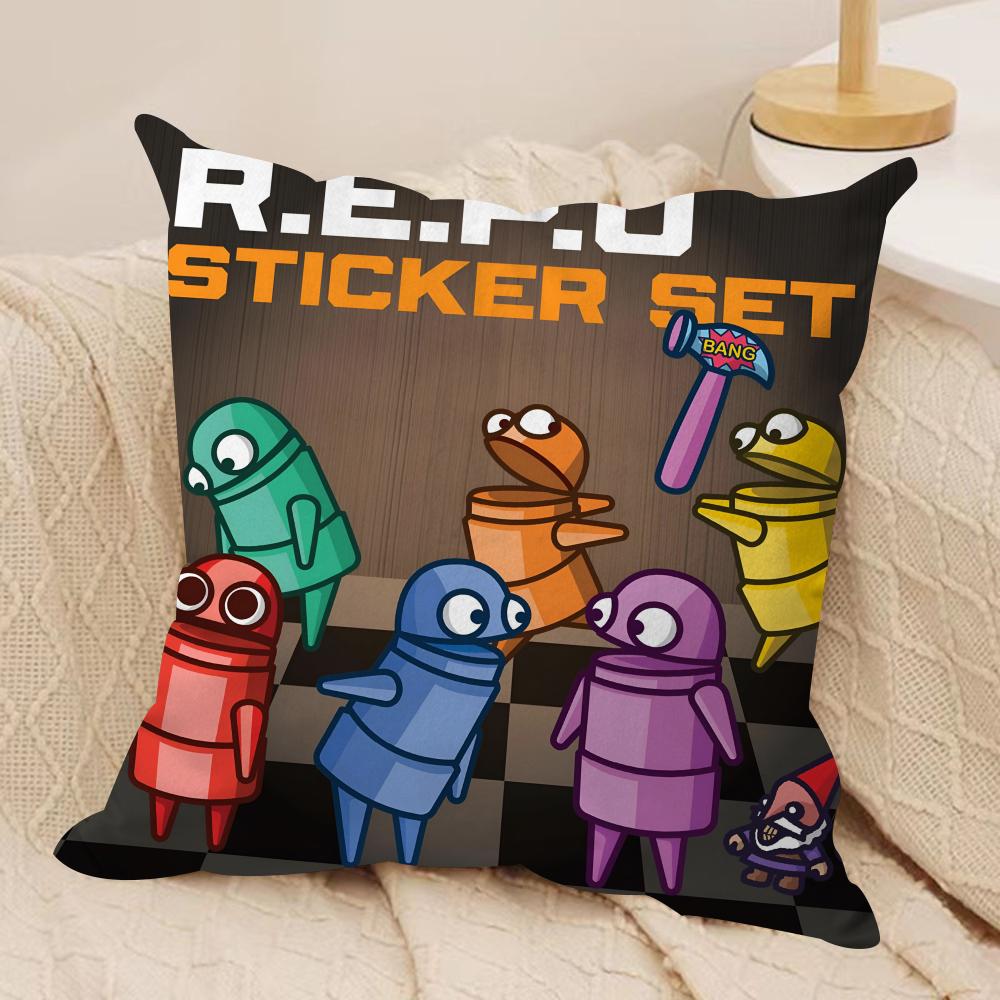 Horrible Games RREPOS Cushion Cover Short Plush Doublesided Print Square Throw Pillow Covers Sofa Home Cushion Decor