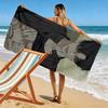 Tears on a Withered Flower Beom Tae Ha Print Beach Towel, Large Soft Quick Dry Towel for Beach Camping Swimming